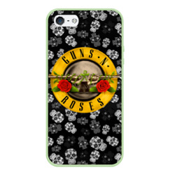 Чехол для iPhone 5/5S матовый Guns n roses