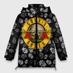 Женская зимняя куртка Oversize Guns n roses