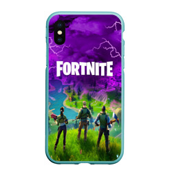 Чехол для iPhone XS Max матовый Фортнайт Fortnite