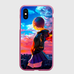 Чехол для iPhone XS Max матовый Токийский гуль