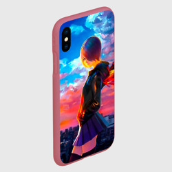 Чехол для iPhone XS Max матовый Токийский гуль - фото 2