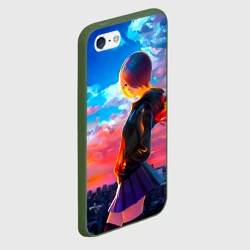 Чехол для iPhone 5/5S матовый Токийский гуль - фото 2