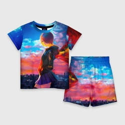 Детский костюм с шортами 3D Токийский гуль