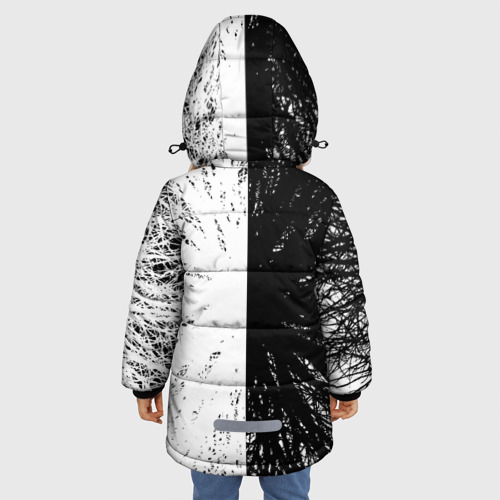 Зимняя куртка для девочек 3D с принтом Velial Squad, вид сзади #2