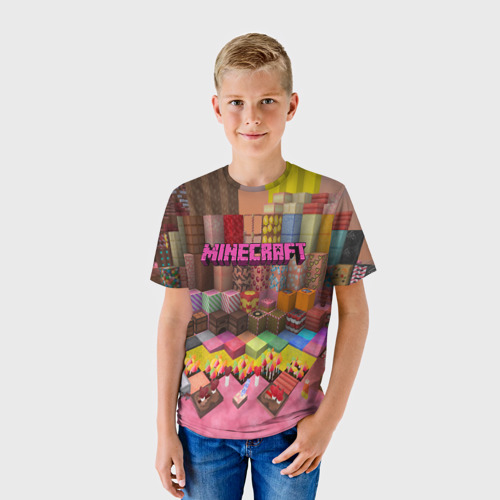 Детская футболка 3D Minecraft game - фото 3