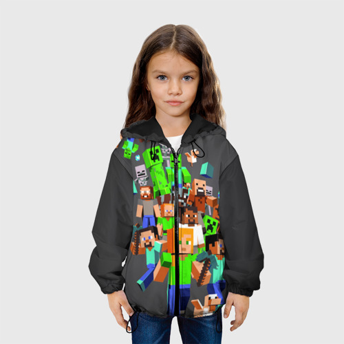 Детская куртка 3D Minecraft online, цвет черный - фото 4