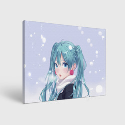 Холст прямоугольный Hatsune Miku. Winter