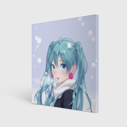 Холст квадратный Hatsune Miku. Winter