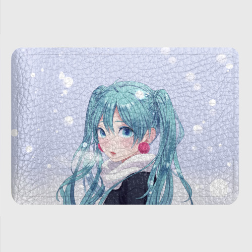 Картхолдер с принтом Hatsune Miku. Winter, цвет черный - фото 4