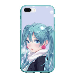 Чехол для iPhone 7Plus/8 Plus матовый Hatsune Miku. Winter