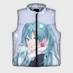 Мужской жилет утепленный 3D Hatsune Miku. Winter