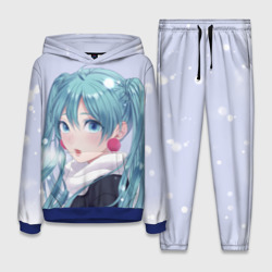 Женский костюм с толстовкой 3D Hatsune Miku. Winter