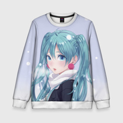 Детский свитшот 3D Hatsune Miku. Winter