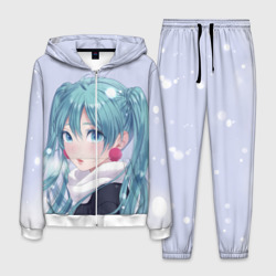 Мужской костюм 3D Hatsune Miku. Winter