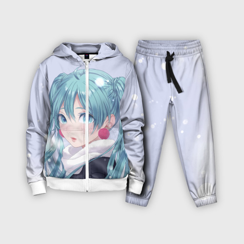 Детский костюм 3D Hatsune Miku. Winter, цвет белый