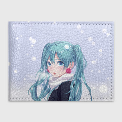 Обложка для студенческого билета Hatsune Miku. Winter