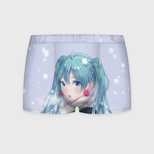 Мужские трусы 3D Hatsune Miku. Winter, цвет 3D печать