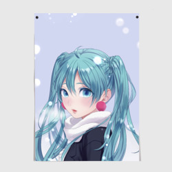 Постер Hatsune Miku. Winter