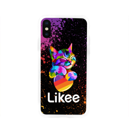 Чехол для iPhone X глянцевый Likee (LIKE Video) Фото 01 Чехол для iPhone X глянцевый Likee (LIKE Video) Фото 01