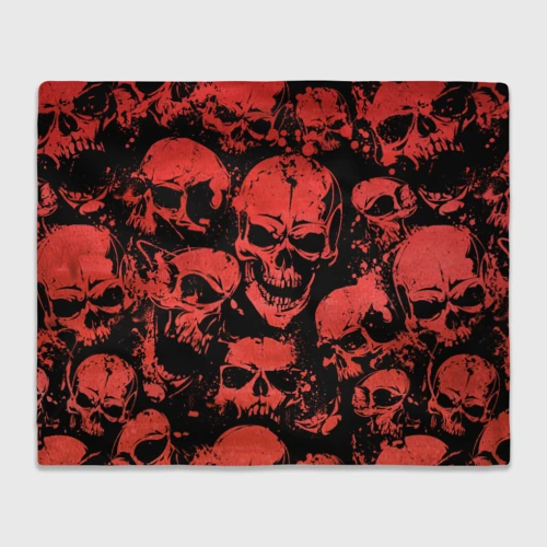 Плед 3D Skulls pattern