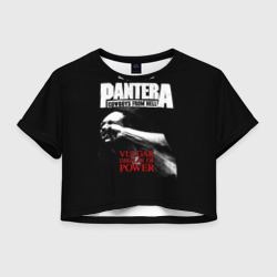 Женская футболка Crop-top 3D Pantera