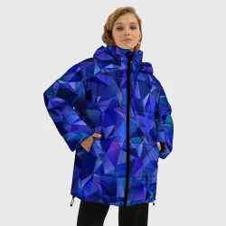 Женская зимняя куртка Oversize Неоновые кристалы - фото 2