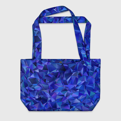 Пляжная сумка 3D Неоновые кристалы