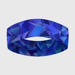 Повязка на голову 3D Неоновые кристалы