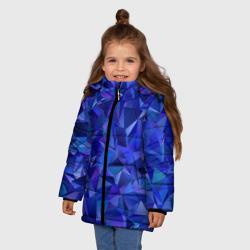 Зимняя куртка для девочек 3D НЕОНОВЫЕ КРИСТАЛЫ - фото 2