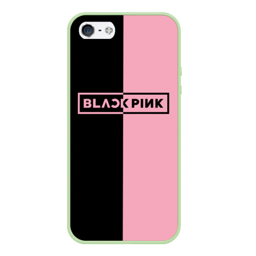 Чехол для iPhone 5/5S матовый Blackpink, цвет салатовый