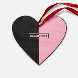 Деревянная игрушка Сердце Blackpink