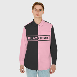 Мужская рубашка oversize 3D Blackpink - фото 2