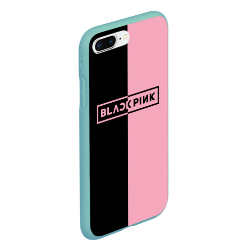Чехол для iPhone 7Plus/8 Plus матовый Blackpink, цвет мятный - фото 3