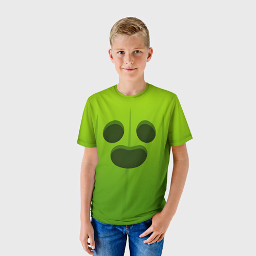 Детская футболка 3D Brawl Stars - Spike, цвет 3D печать - фото 3