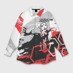 Женская рубашка oversize 3D Judo