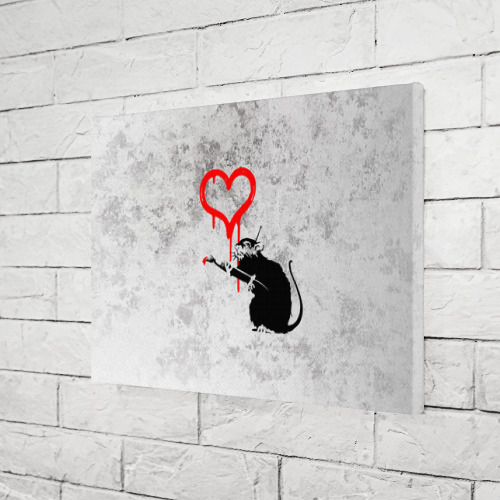 Холст прямоугольный Banksy Бэнкси сердце love - фото 3