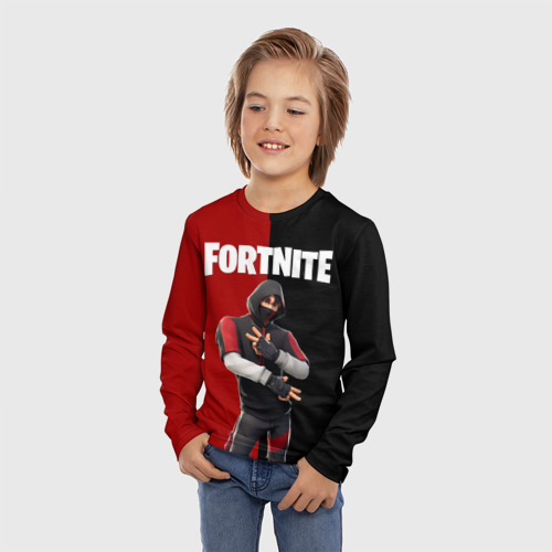 Детский лонгслив 3D Fortnite IKONIK Фортнайт Иконик, цвет 3D печать - фото 3