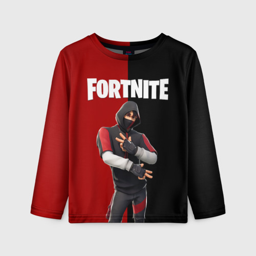 Детский лонгслив 3D Fortnite IKONIK Фортнайт Иконик, цвет 3D печать