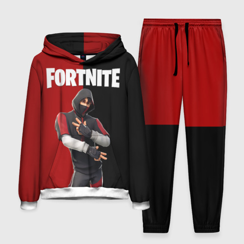 Мужской костюм с толстовкой 3D Fortnite IKONIK Фортнайт Иконик, цвет белый