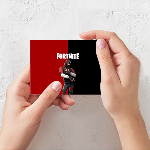 Поздравительная открытка Fortnite IKONIK Фортнайт Иконик, цвет белый - фото 3