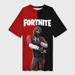 Платье-футболка 3D Fortnite IKONIK Фортнайт Иконик