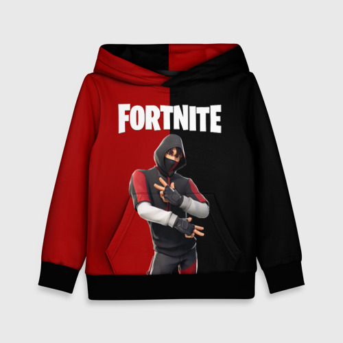 Детская толстовка 3D Fortnite IKONIK Фортнайт Иконик, цвет черный