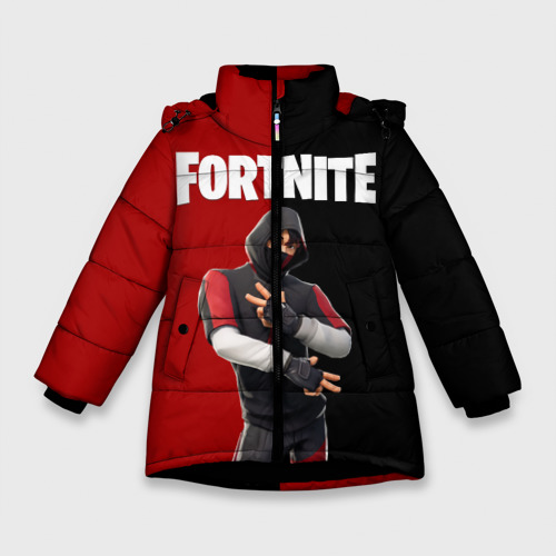 Зимняя куртка для девочек 3D Fortnite IKONIK Фортнайт Иконик