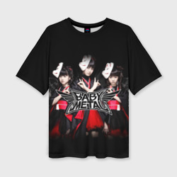 Женская футболка oversize 3D Babymetal Бэбиметалл