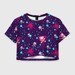 Женская футболка Crop-top 3D Эмо 2007
