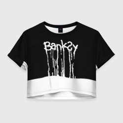 Женская футболка Crop-top 3D Banksy