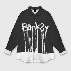 Женская рубашка oversize 3D Banksy