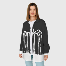 Женская рубашка oversize 3D Banksy - фото 2
