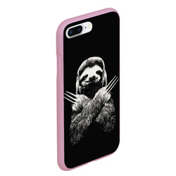 Чехол для iPhone 7Plus/8 Plus матовый Ленивец росомаха - фото 2