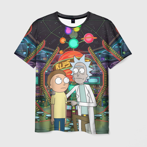 Мужская футболка 3D Rick and Morty in Blips Фото 01 Мужская футболка 3D Rick and Morty in Blips Фото 01